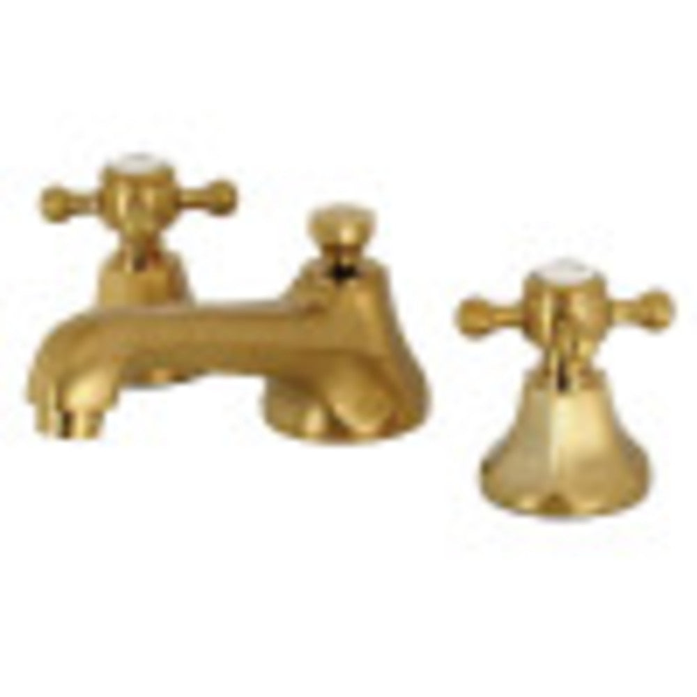 Kingston Brass KS4467BX 8 in. Widespread Bathroom Faucet, Brushed Brass - BNGBath