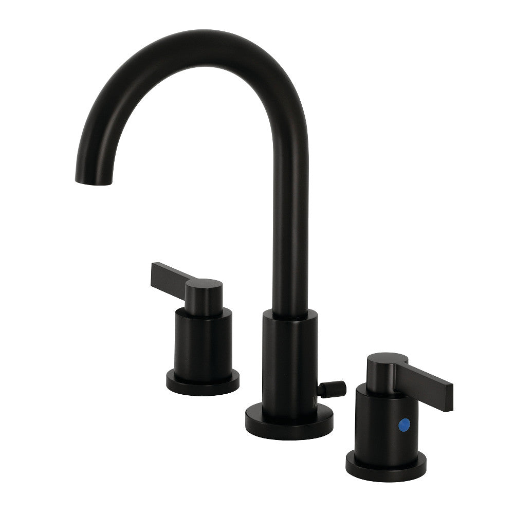 Fauceture FSC8920NDL NuvoFusion Widespread Bathroom Faucet, Matte Black - BNGBath