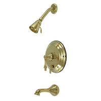 Thumbnail for Kingston Brass KB36320AL Restoration Tub & Shower Faucet, Polished Brass - BNGBath