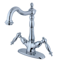Thumbnail for Kingston Brass KS1491TL Vessel Sink Faucet, Polished Chrome - BNGBath