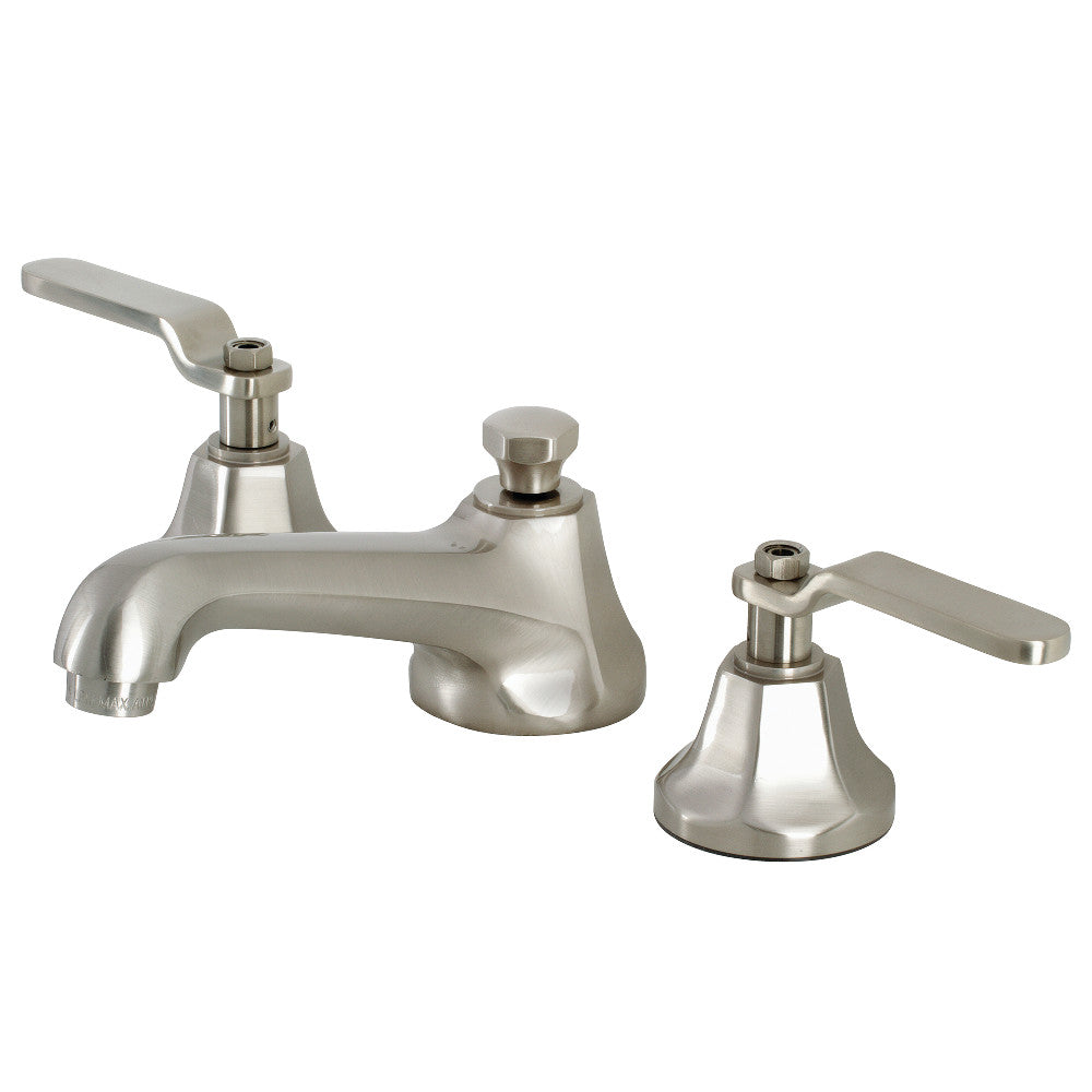 Kingston Brass KS4468KL Whitaker Widespread Bathroom Faucet with Brass Pop-Up, Brushed Nickel - BNGBath