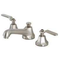 Thumbnail for Kingston Brass KS4468KL Whitaker Widespread Bathroom Faucet with Brass Pop-Up, Brushed Nickel - BNGBath