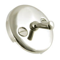 Thumbnail for Kingston Brass DTL106 Round Overflow Plate w/ Trip Lever Drain, Polished Nickel - BNGBath
