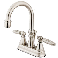Thumbnail for Kingston Brass KS2618GL 4 in. Centerset Bathroom Faucet, Brushed Nickel - BNGBath