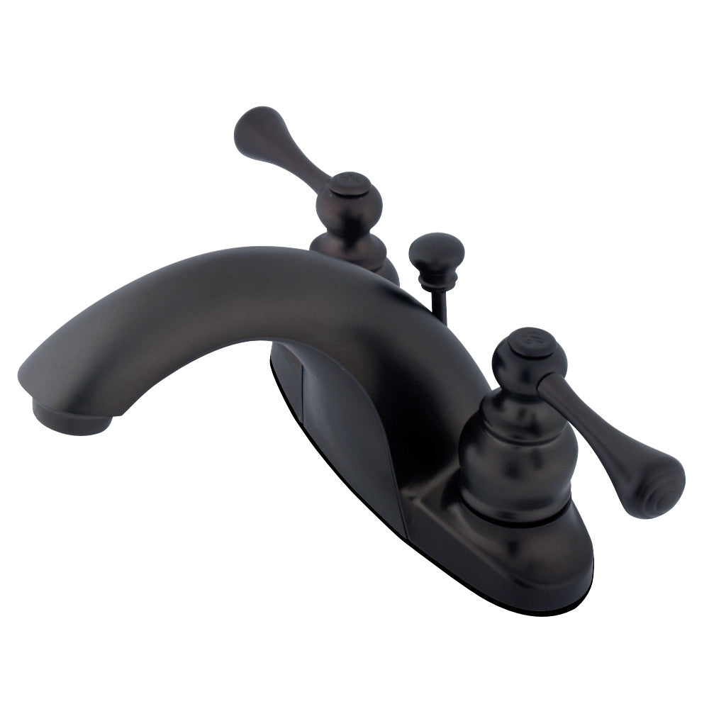 Kingston Brass KB7645BL 4 in. Centerset Bathroom Faucet, Oil Rubbed Bronze - BNGBath