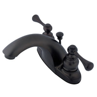 Thumbnail for Kingston Brass KB7645BL 4 in. Centerset Bathroom Faucet, Oil Rubbed Bronze - BNGBath