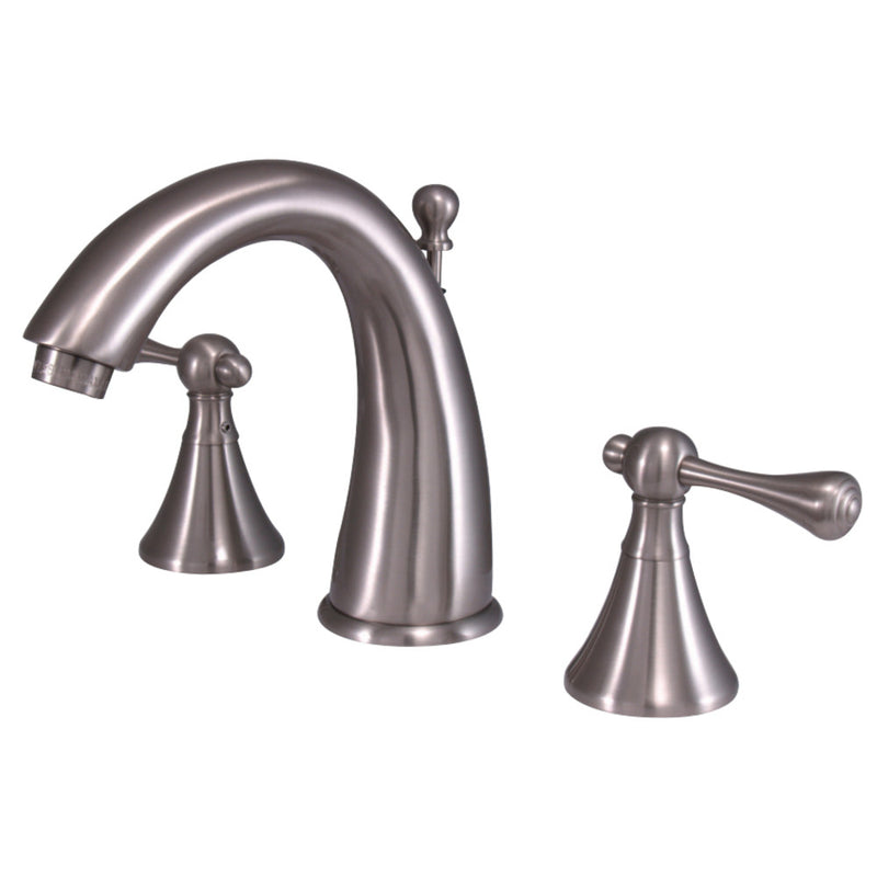 Kingston Brass KS2978BL 8 in. Widespread Bathroom Faucet, Brushed Nickel - BNGBath