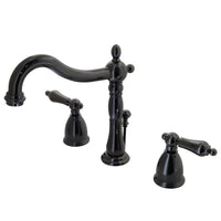 Thumbnail for Kingston Brass NB1970AL Widespread Bathroom Faucet, Black Stainless Steel - BNGBath
