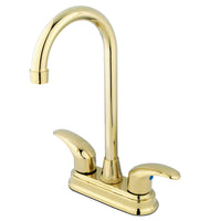 Thumbnail for Kingston Brass GKB6492LL Water Saving Legacy Bar Faucet, Polished Brass - BNGBath