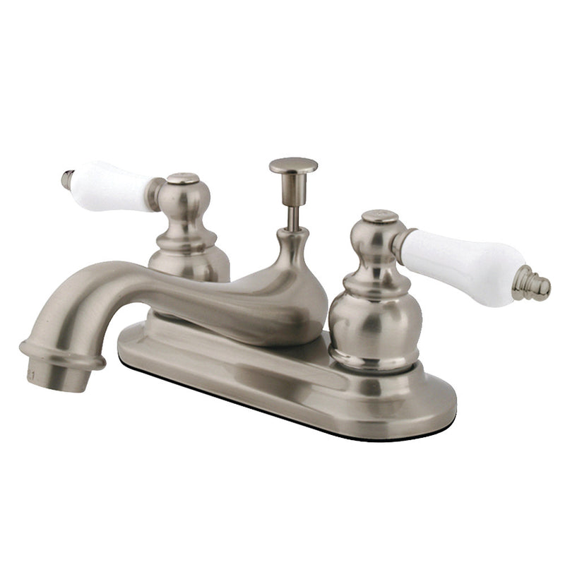 Kingston Brass GKB608B 4 in. Centerset Bathroom Faucet, Brushed Nickel - BNGBath