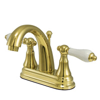 Thumbnail for Kingston Brass KS7612PL 4 in. Centerset Bathroom Faucet, Polished Brass - BNGBath