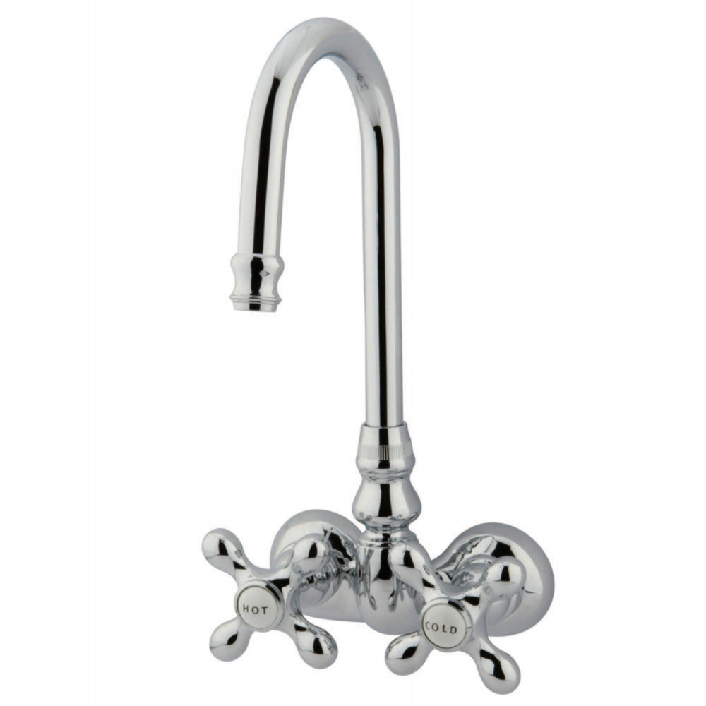 Kingston Brass CC78T1 Vintage 3-3/8-Inch Wall Mount Tub Faucet, Polished Chrome - BNGBath