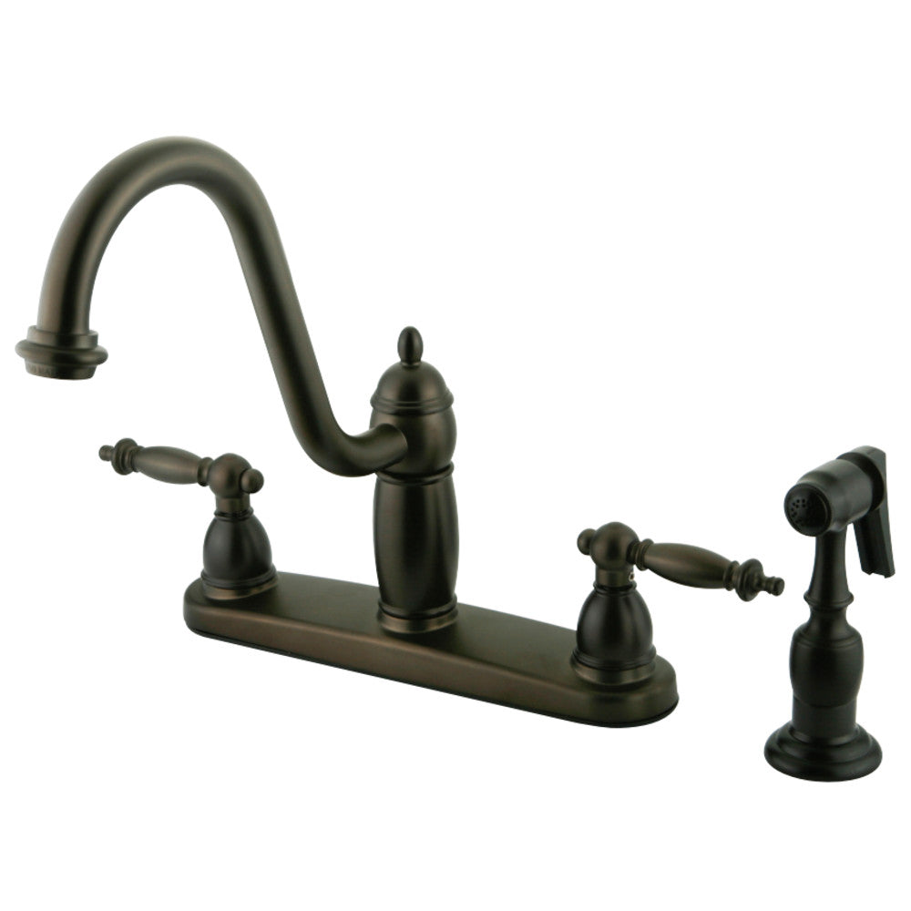 Kingston Brass KB7115TLBS Templeton Centerset Kitchen Faucet, Oil Rubbed Bronze - BNGBath