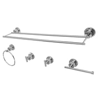Thumbnail for Kingston Brass BAH821318478C Concord 5-Piece Bathroom Accessory Set, Polished Chrome - BNGBath