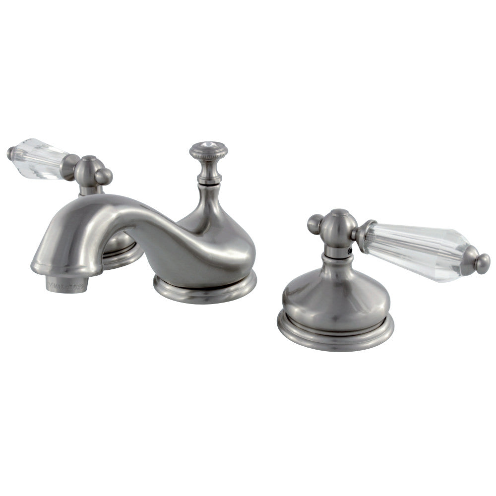 Kingston Brass KS1168WLL 8 in. Widespread Bathroom Faucet, Brushed Nickel - BNGBath
