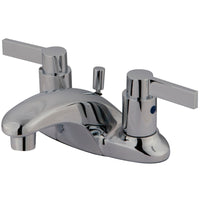 Thumbnail for Kingston Brass KB8621NDL 4 in. Centerset Bathroom Faucet, Polished Chrome - BNGBath