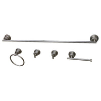 Thumbnail for Kingston Brass BAH8230478SN Concord 5-Piece Bathroom Accessory Set, Brushed Nickel - BNGBath