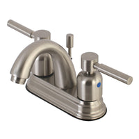 Thumbnail for Kingston Brass KB8618DL 4 in. Centerset Bathroom Faucet, Brushed Nickel - BNGBath