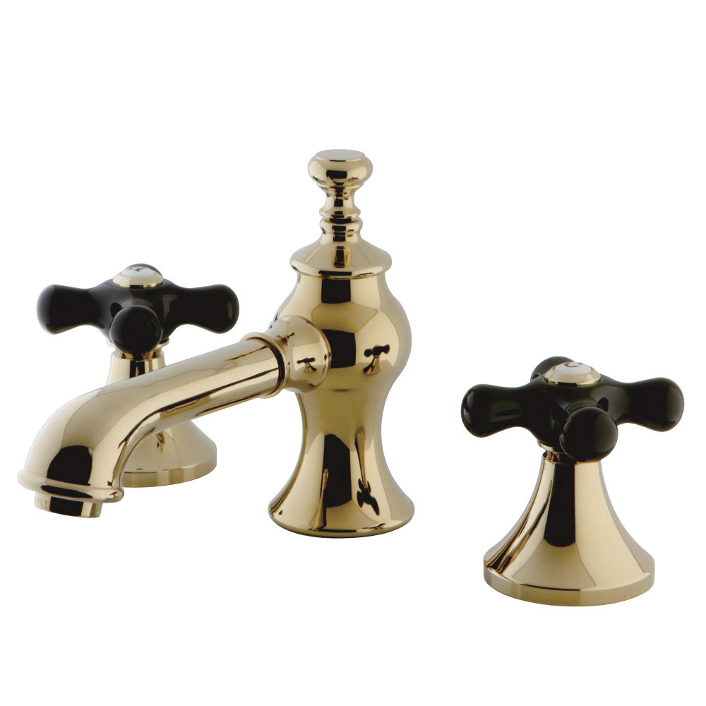 Kingston Brass KC7062PKX Duchess Widespread Bathroom Faucet with Brass Pop-Up, Polished Brass - BNGBath