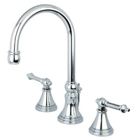 Thumbnail for Kingston Brass KS2981TL 8 in. Widespread Bathroom Faucet, Polished Chrome - BNGBath
