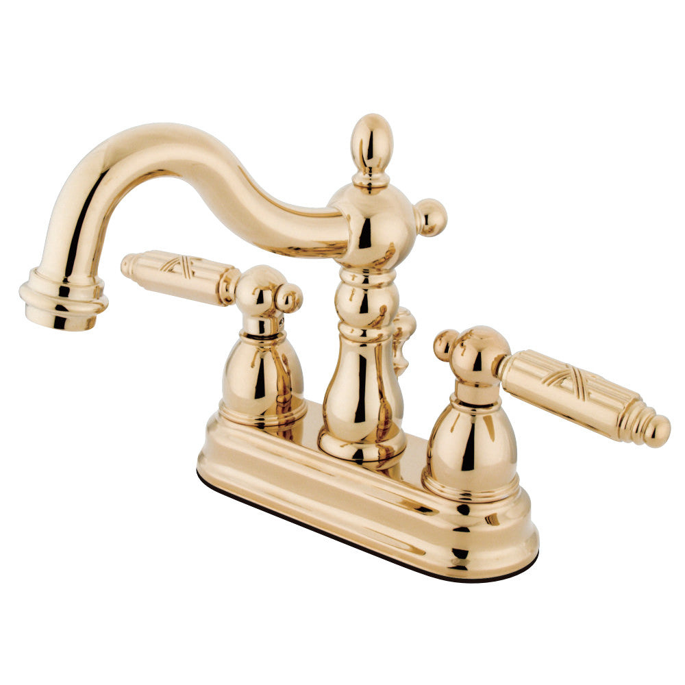 Kingston Brass KB1602GL 4 in. Centerset Bathroom Faucet, Polished Brass - BNGBath