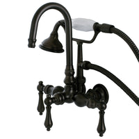 Thumbnail for Kingston Brass AE7T5 Aqua Vintage Wall Mount Clawfoot Tub Faucet, Oil Rubbed Bronze - BNGBath