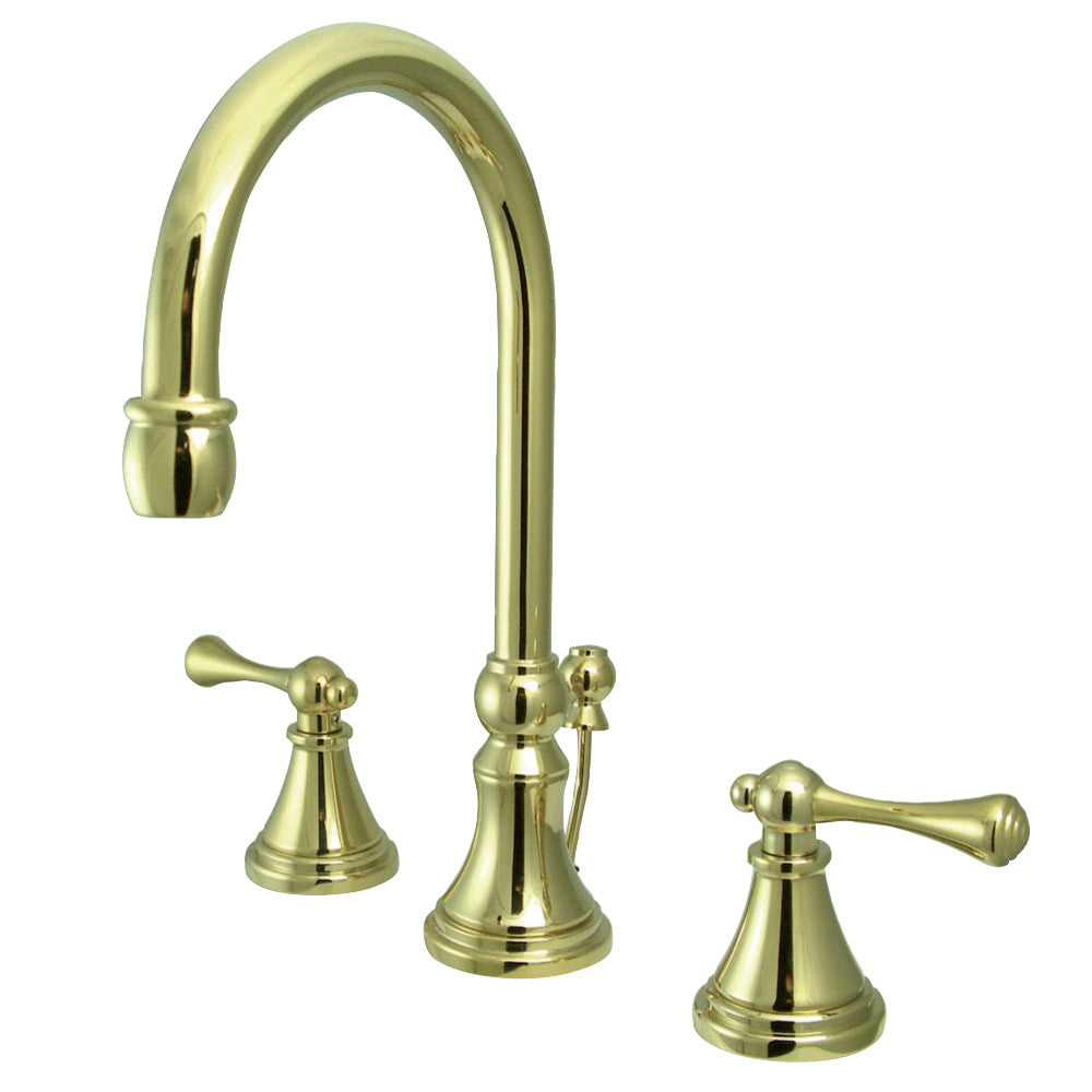 Kingston Brass KS2982BL 8 in. Widespread Bathroom Faucet, Polished Brass - BNGBath