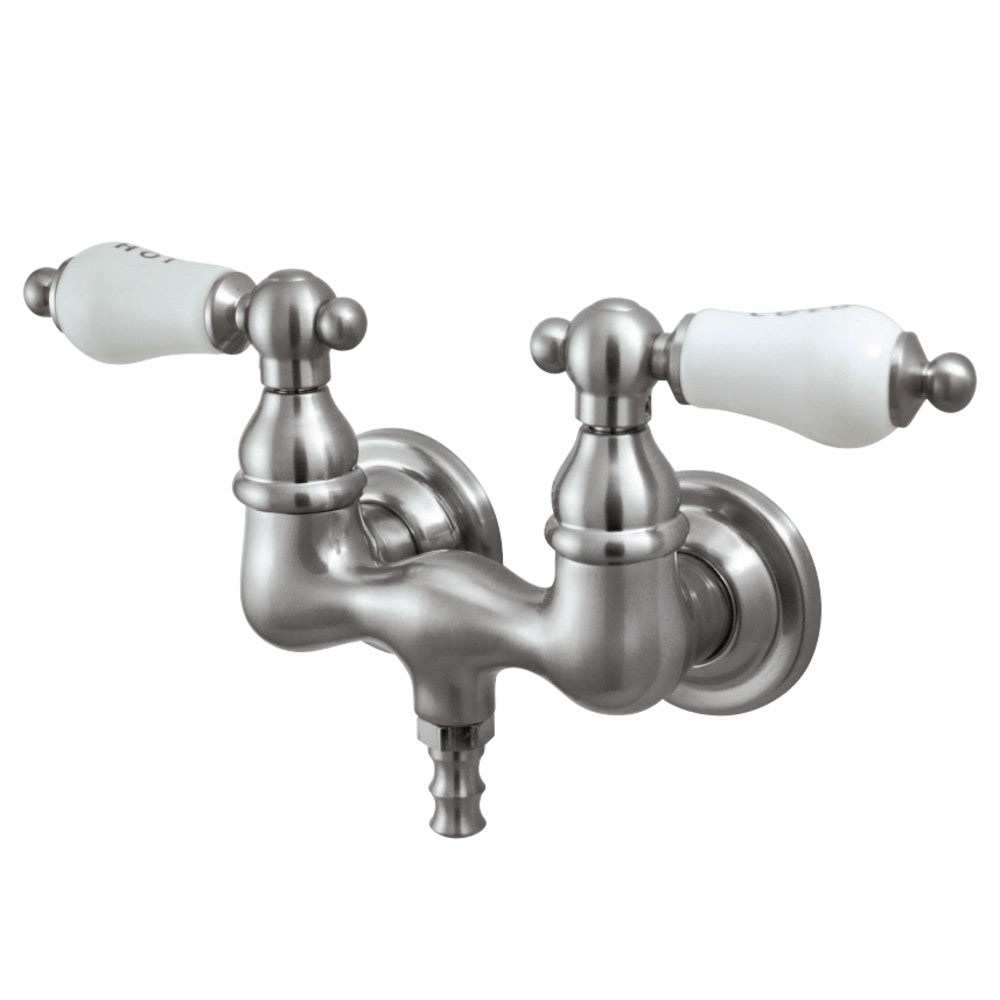 Kingston Brass CC33T8 Vintage 3-3/8-Inch Wall Mount Tub Faucet, Brushed Nickel - BNGBath