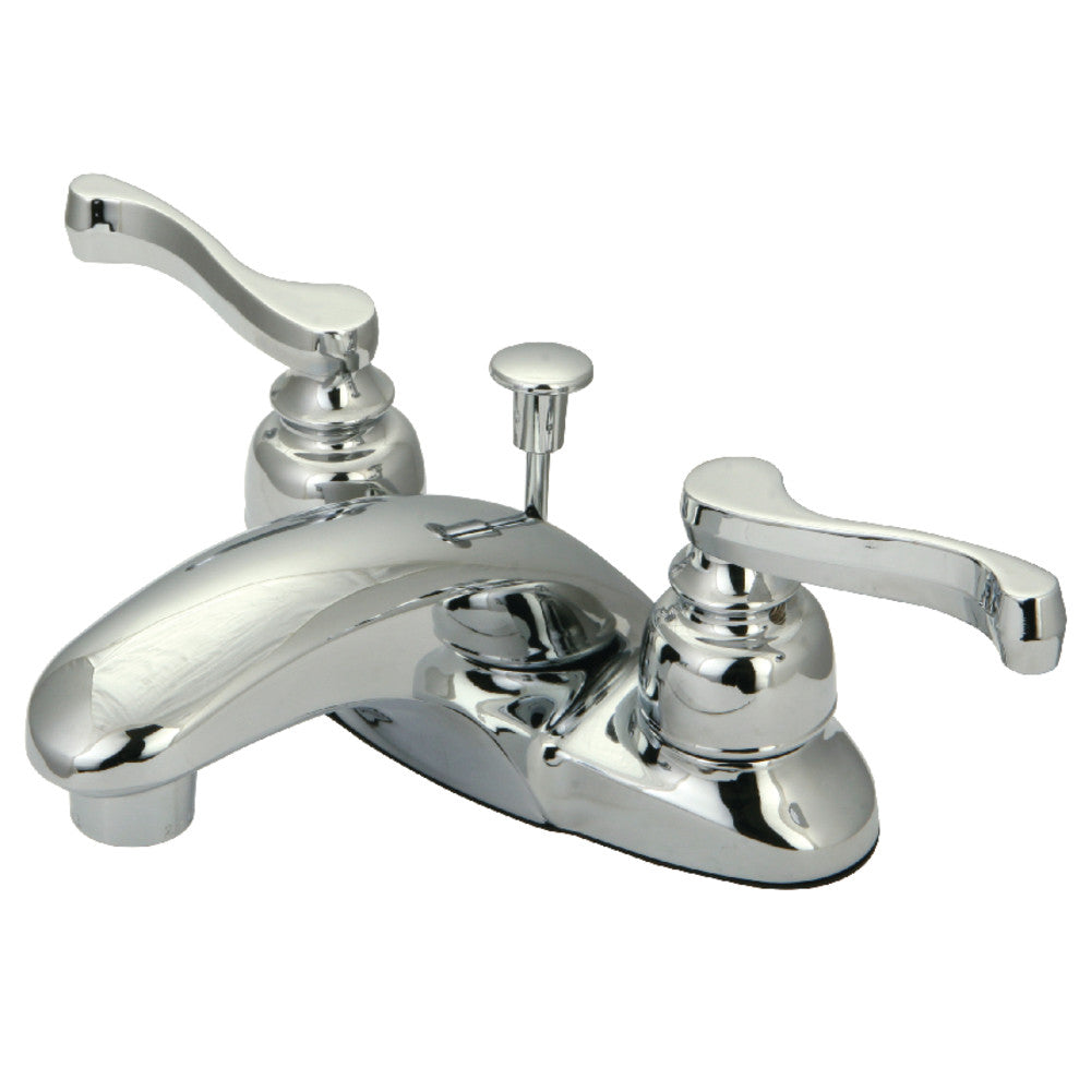 Kingston Brass KB621FL 4 in. Centerset Bathroom Faucet, Polished Chrome - BNGBath