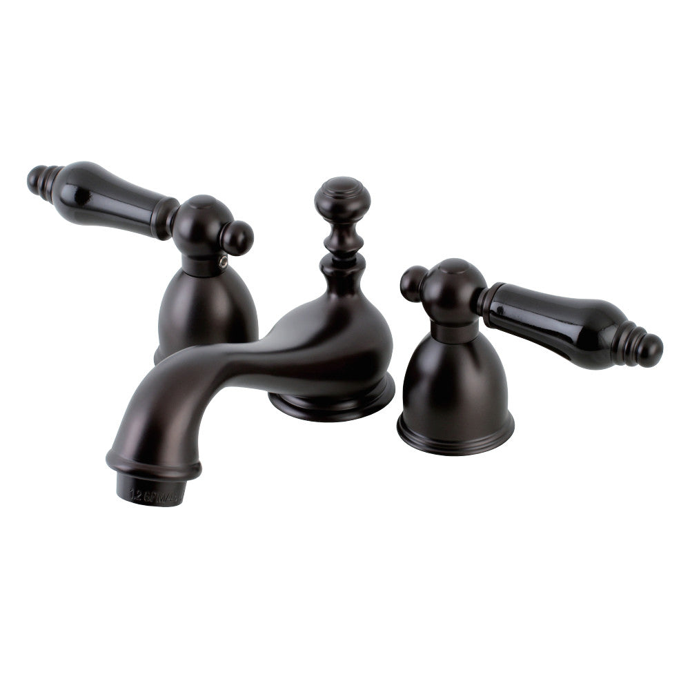 Kingston Brass KS3955PKL Duchess Mini-Widespread Bathroom Faucet, Oil Rubbed Bronze - BNGBath