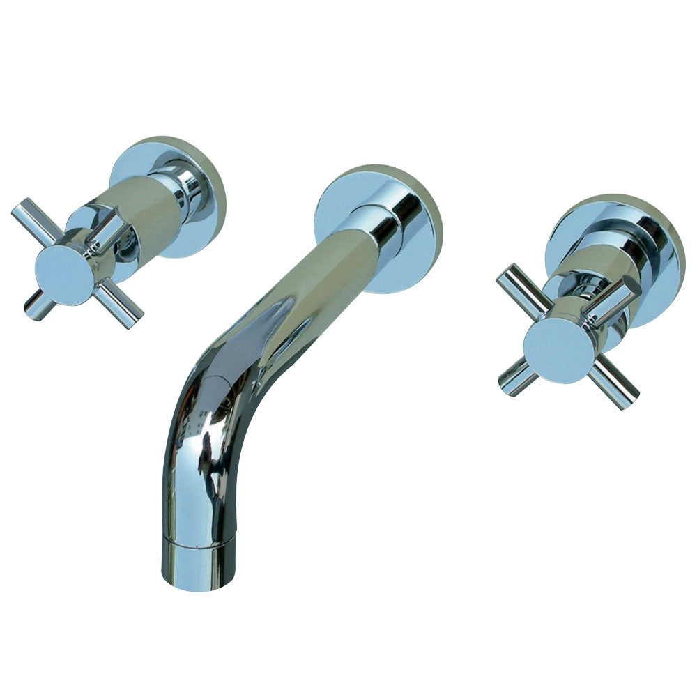 Kingston Brass KS8121DX Concord 2-Handle Wall Mount Bathroom Faucet, Polished Chrome - BNGBath