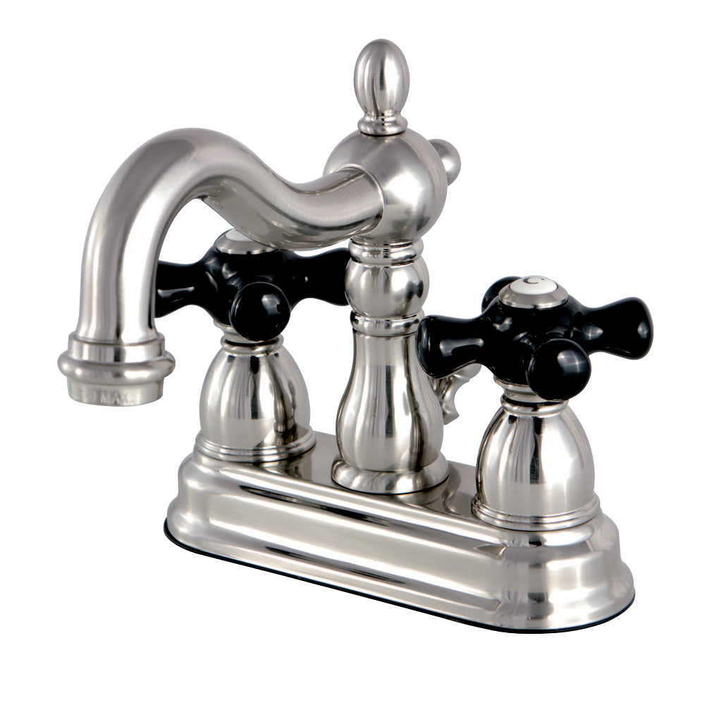 Kingston Brass KS1608PKX 4 in. Centerset Bathroom Faucet, Brushed Nickel - BNGBath