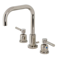 Thumbnail for Kingston Brass FSC8939DL Concord Widespread Bathroom Faucet with Brass Pop-Up, Polished Nickel - BNGBath