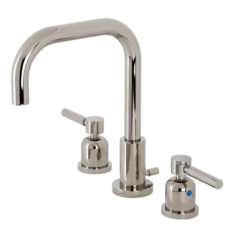 Kingston Brass FSC8939DL Concord Widespread Bathroom Faucet with Brass Pop-Up, Polished Nickel - BNGBath