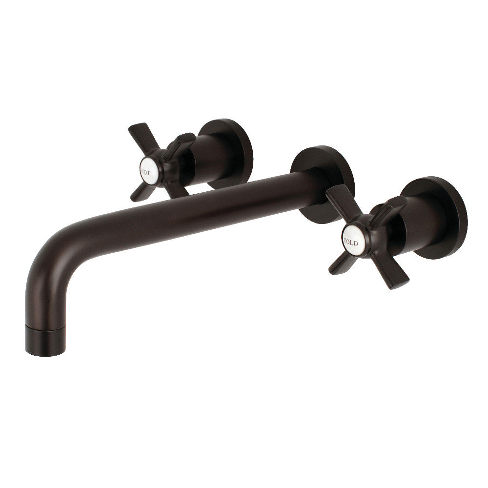 Kingston Brass KS8025ZX Millennium Two-Handle Wall Mount Tub Faucet, Oil Rubbed Bronze - BNGBath