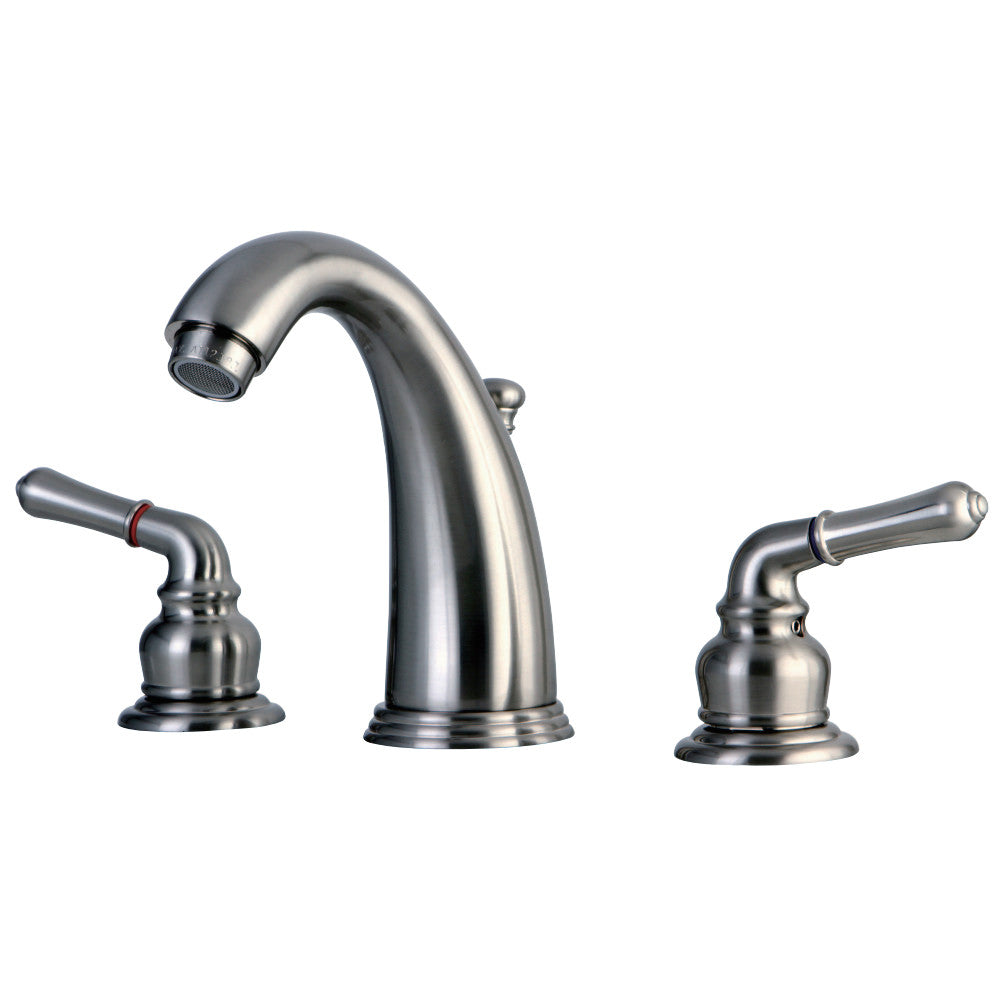 Kingston Brass KB988 Widespread Bathroom Faucet, Brushed Nickel - BNGBath