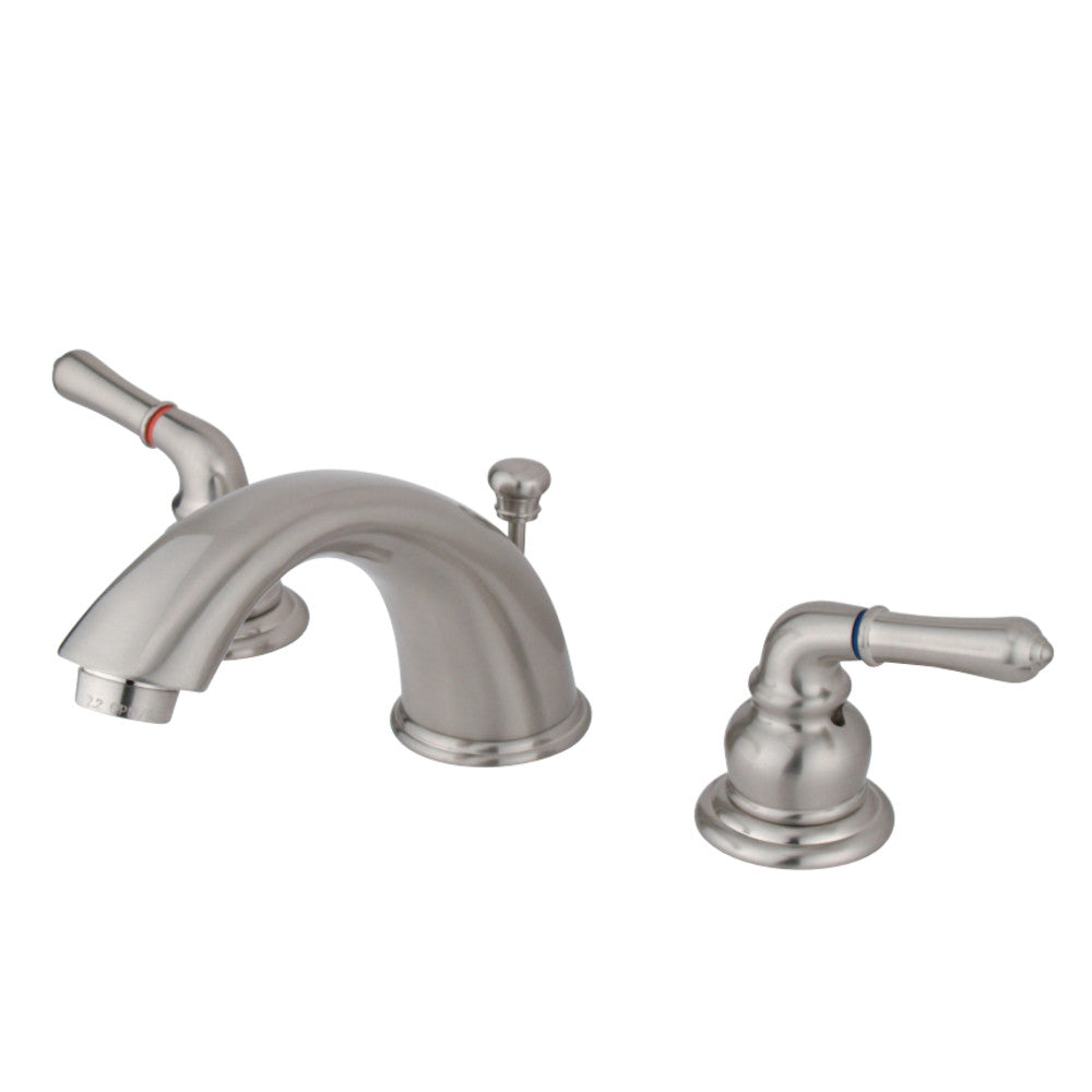 Kingston Brass KB968B Widespread Bathroom Faucet, Brushed Nickel - BNGBath