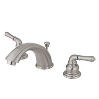 Thumbnail for Kingston Brass KB968B Widespread Bathroom Faucet, Brushed Nickel - BNGBath