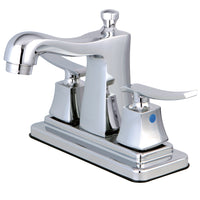 Thumbnail for Kingston Brass FB4641JQL 4 in. Centerset Bathroom Faucet, Polished Chrome - BNGBath