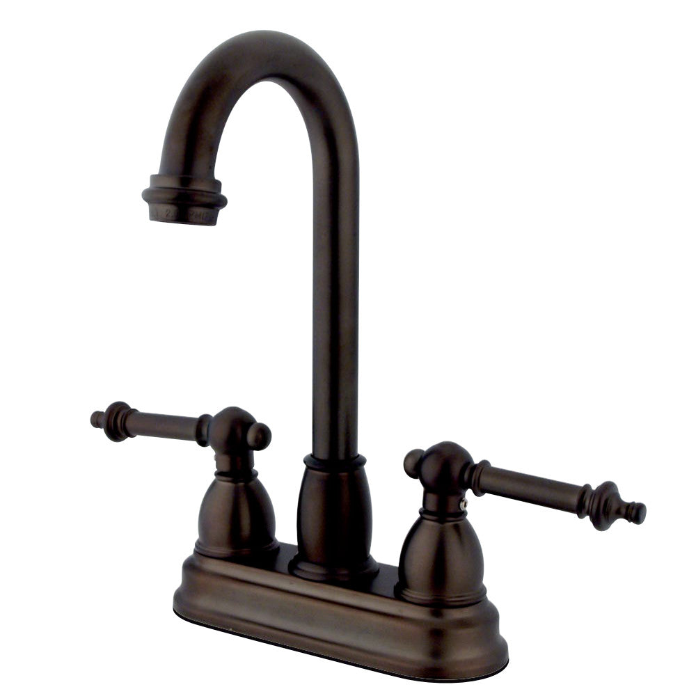 Kingston Brass KB3495TL Tremont Bar Faucet Without Pop-Up, Oil Rubbed Bronze - BNGBath