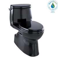 Thumbnail for TOTO Carlyle II 1G One-Piece Elongated 1.0 GPF Universal Height Skirted Toilet,  Black - MS614114CUF#51 - BNGBath