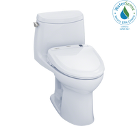 Thumbnail for TOTO WASHLET+  UltraMax II 1G One-Piece Elongated 1.0 GPF Toilet and WASHLET S350e Bidet Seat,  - MW604584CUFG#01 - BNGBath