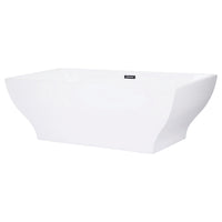 Thumbnail for Aqua Eden VTSQ673223 67-Inch Acrylic Freestanding Tub with Drain, White - BNGBath