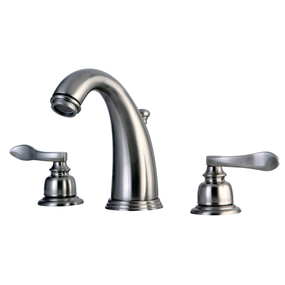 Kingston Brass KB8988NFL 8 in. Widespread Bathroom Faucet, Brushed Nickel - BNGBath