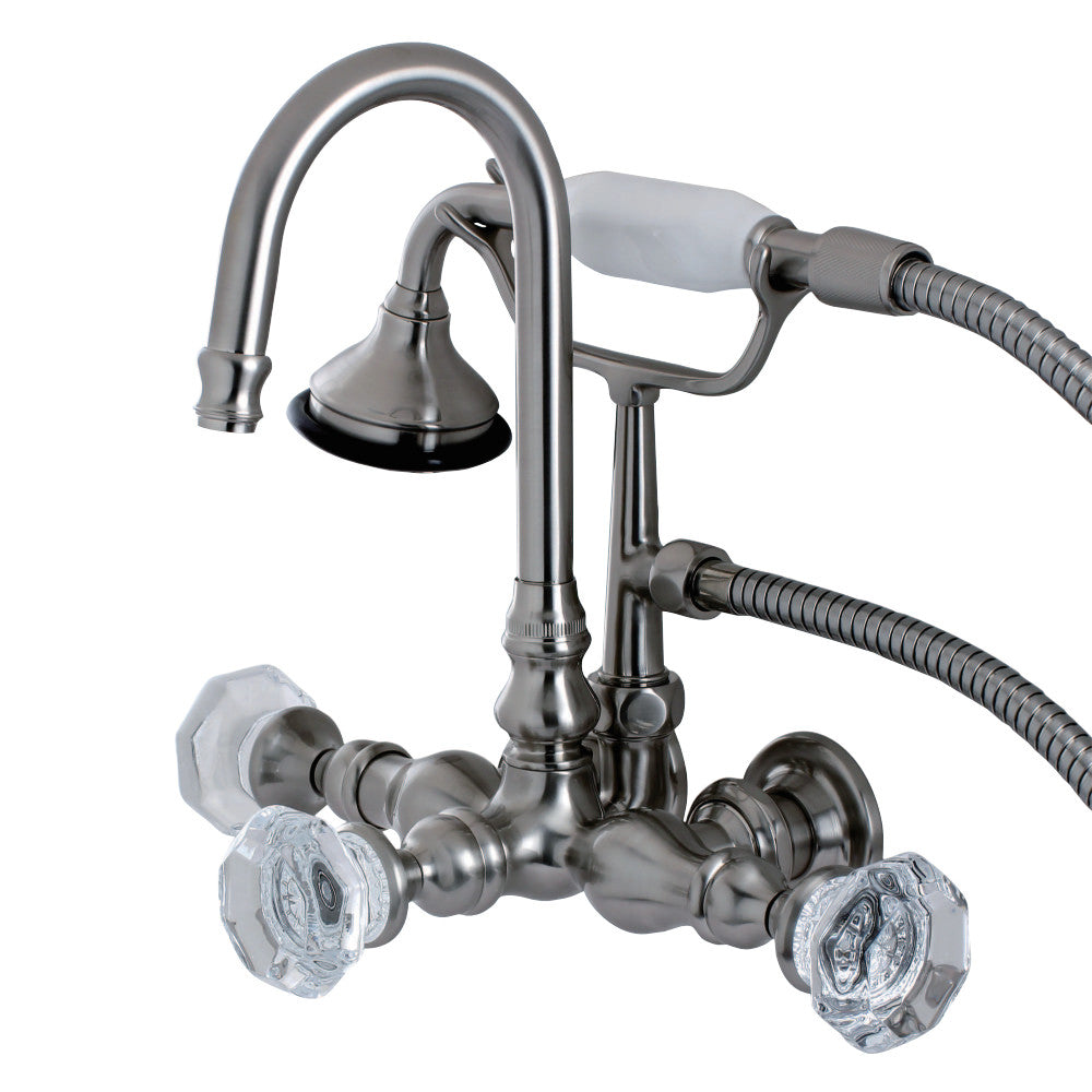 Aqua Vintage AE7T8WCL Celebrity Wall Mount Clawfoot Tub Faucet, Brushed Nickel - BNGBath