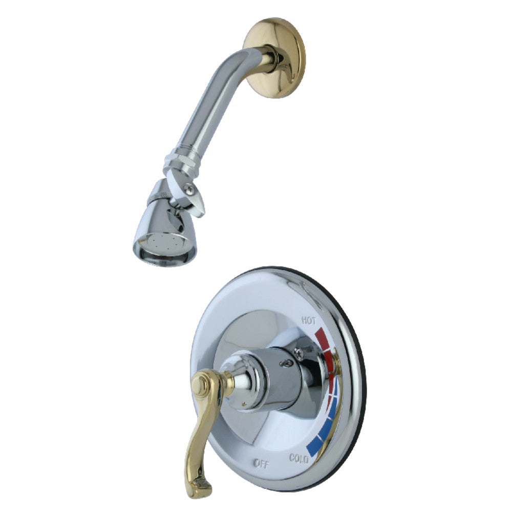 Kingston Brass KB8634FLSO Shower Only Faucet, Polished Chrome/Polished Brass - BNGBath