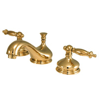 Thumbnail for Kingston Brass KS1162TL 8 in. Widespread Bathroom Faucet, Polished Brass - BNGBath
