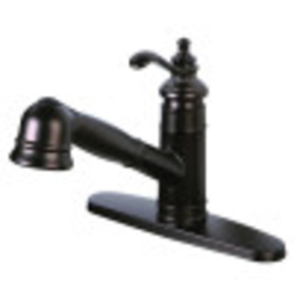 Gourmetier GSC7575TL Templeton Single-Handle Pull-Out Kitchen Faucet, Oil Rubbed Bronze - BNGBath