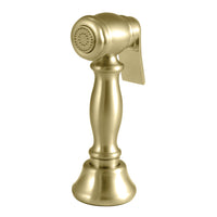 Thumbnail for Kingston Brass CCRP1K7SPR Vintage Kitchen Faucet Side Sprayer, Brushed Brass - BNGBath