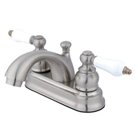 Thumbnail for Kingston Brass KB2608PL 4 in. Centerset Bathroom Faucet, Brushed Nickel - BNGBath